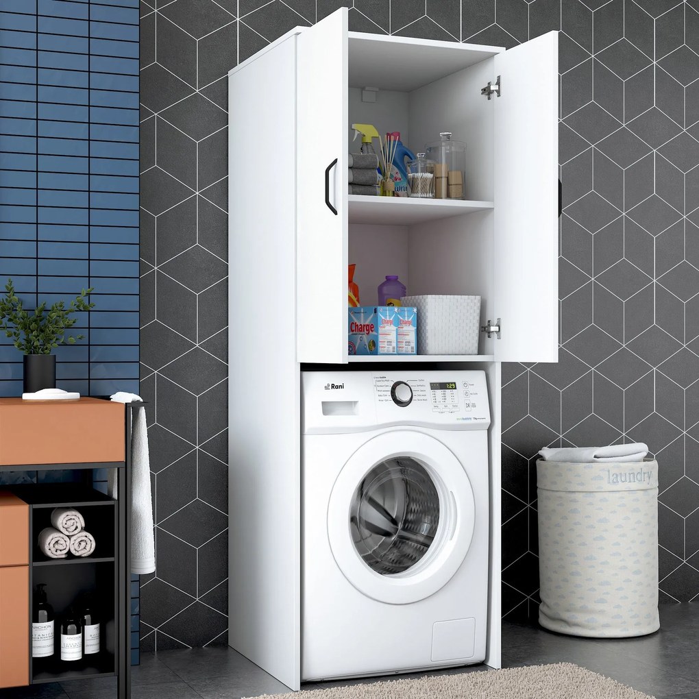 Armário para Máquina de Lavar KD110 – Branco – 65x181,8x62,5 cm