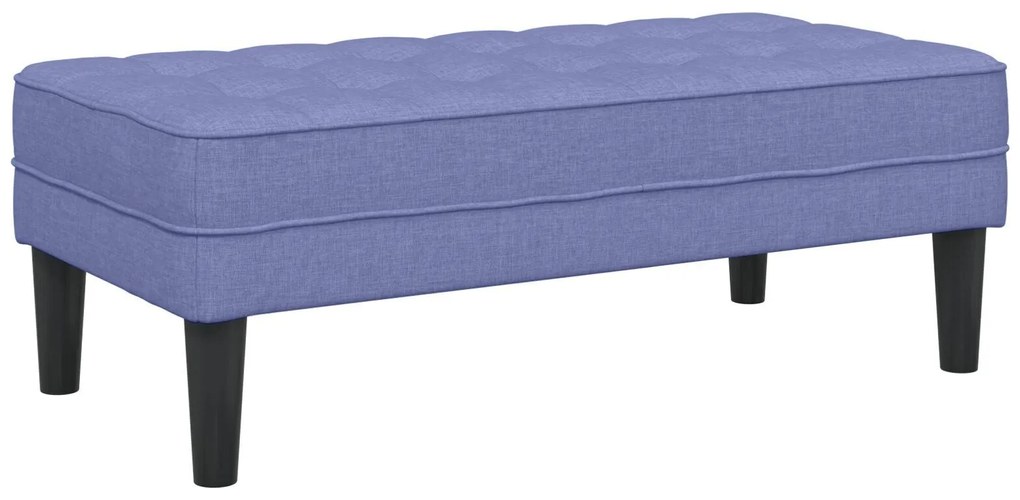 Banco vidaXL Jeans Azul 113x57x39 cm Tecido