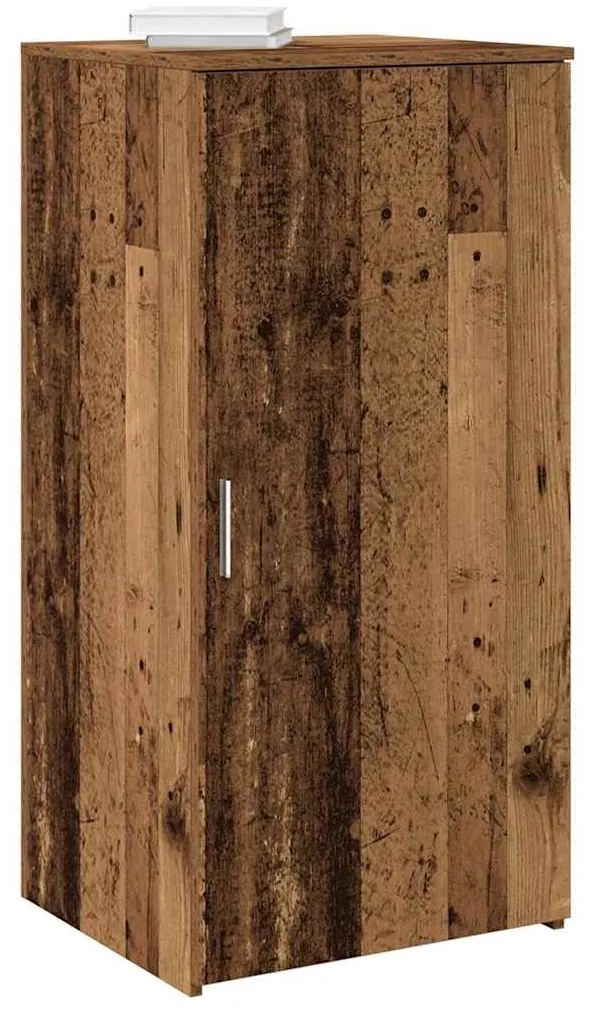 vidaXL Armário de arrumação 50x45x103,5cm deriv. madeira madeira velha