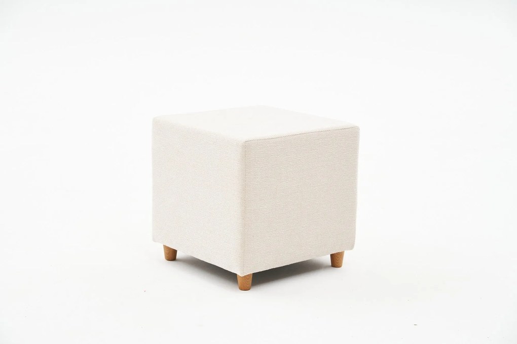 Pouffe Ranma Gabbana – Cream – 40 cm x 40 cm x 40 cm