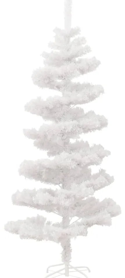 Árvore de Natal rotativa pré-iluminada + suporte PVC branco