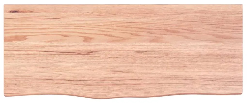 Tampo de mesa 100x40x(2-4) cm carvalho tratado castanho-claro