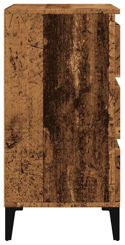 Aparador madeira velha 60x35x70 cm madeira trabalhada
