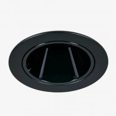 Downlight Led Embutido Com Moldura Redonda Ø5 Cm Em Alumínio Luisiana Branco Cálido 2700k & Preto & 3 W & 19º - Sklum