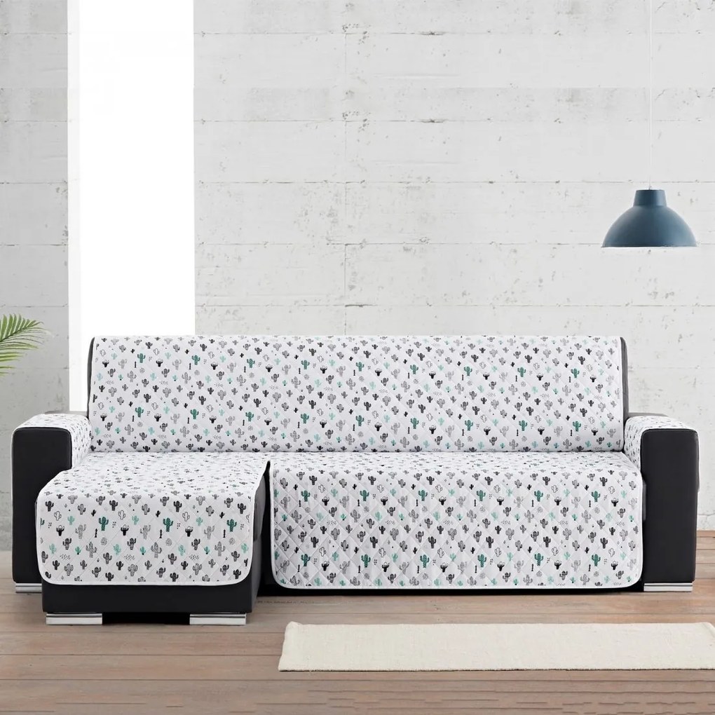 Capa de Sofá Chaise Longue Estampada (Cactus)