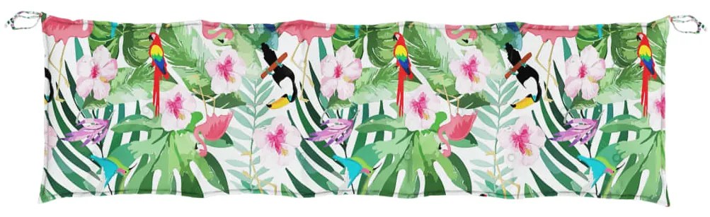 Almofadão p/ banco jardim 180x50x7 cm tecido oxford multicolor