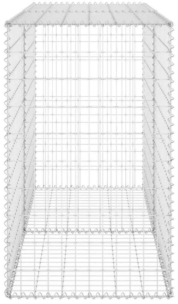 Muro gabião com tampas aço galvanizado 150x60x100 cm