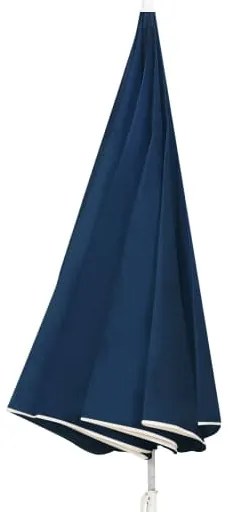 Guarda-sol de jardim com poste de aço 180 cm azul