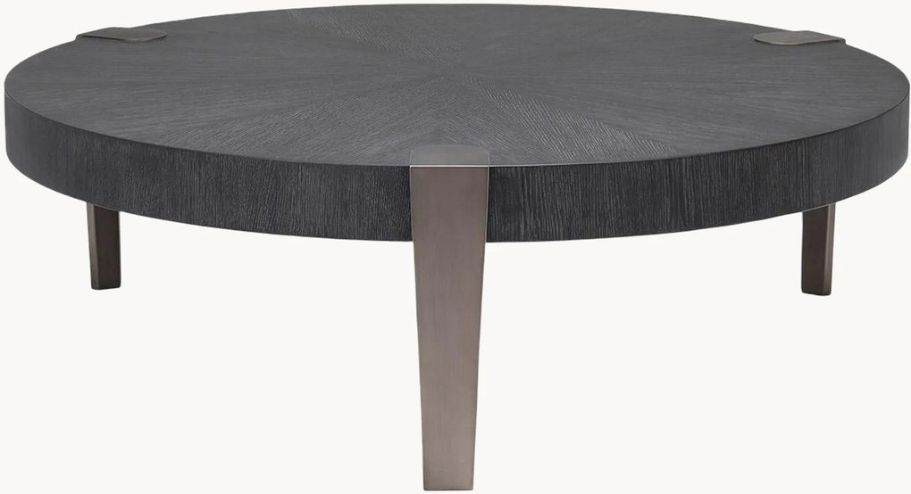 Mesa de centro redonda com tampo de madeira Oxnard