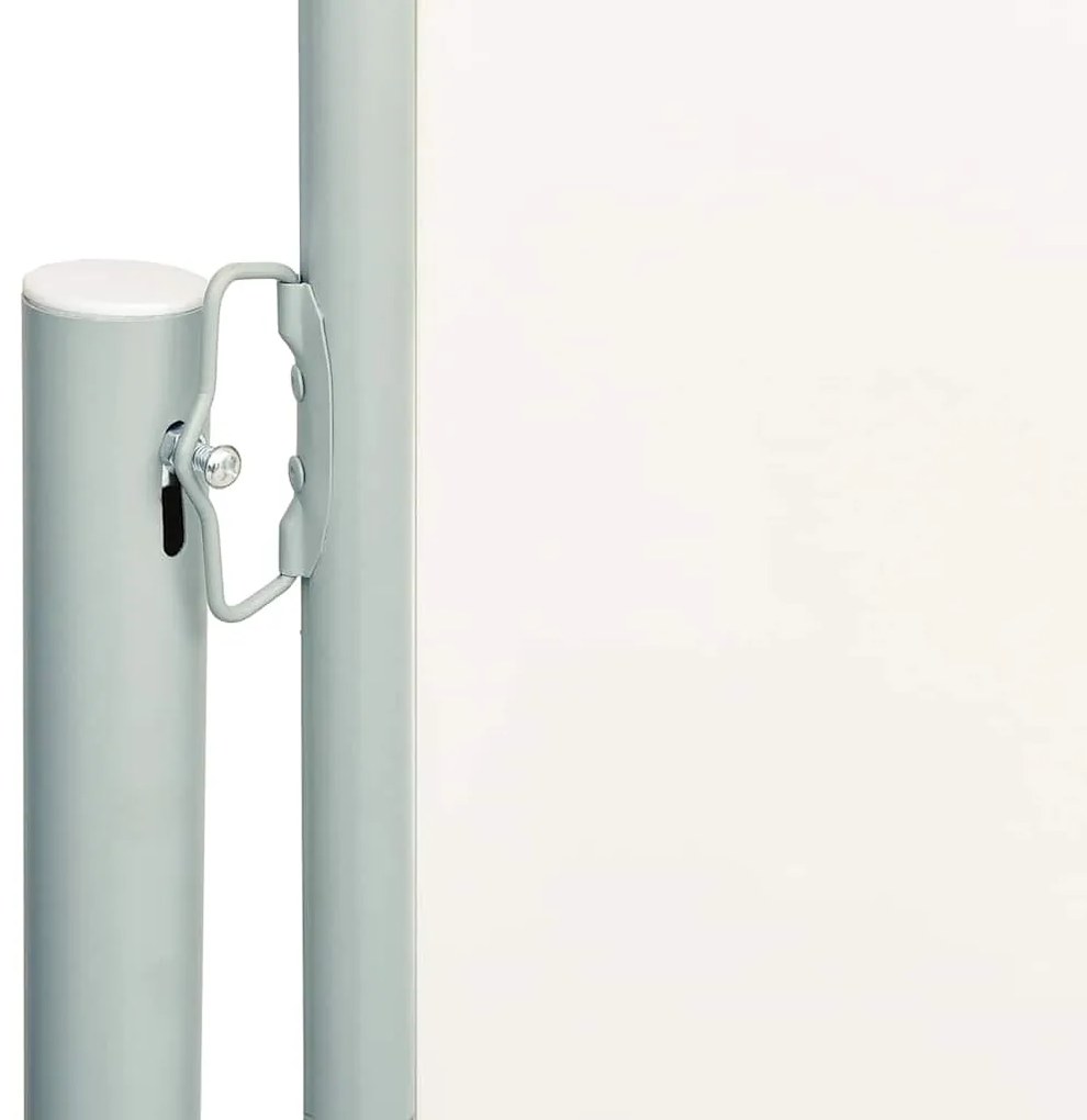 Toldo lateral retrátil de pátio 180x600 cm cor creme