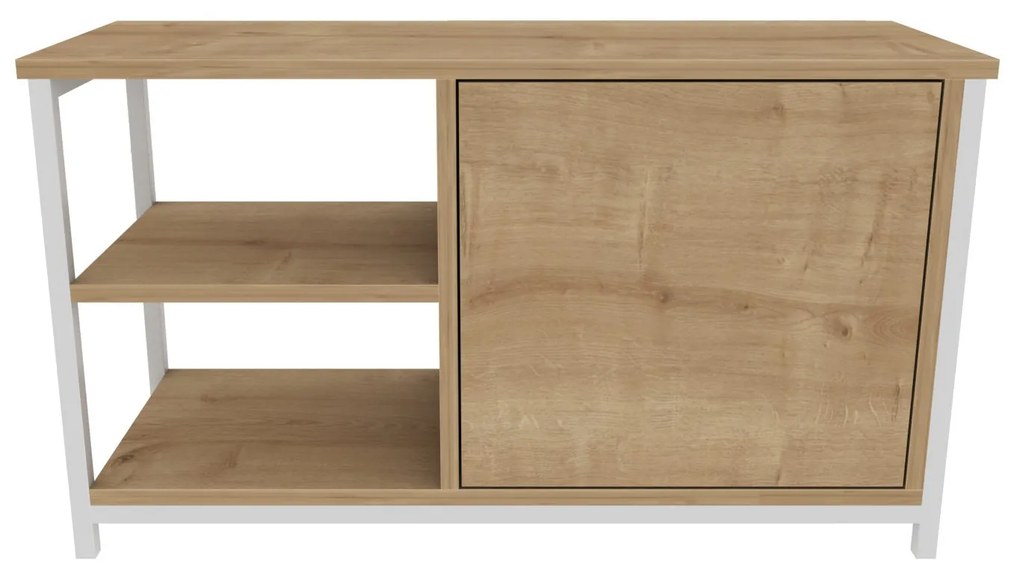 Suporte para TV Muskegon – Branco Carvalho – 89,6 x 35,3 x 50,8 cm