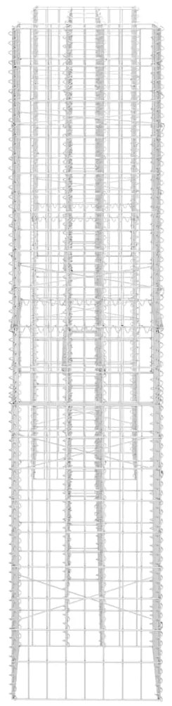 Gabião em forma de H fio de aço 260x40x200 cm