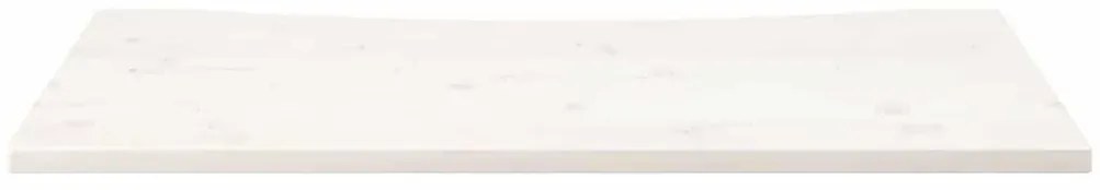 Tampo de secretária 110x55x2,5 cm pinho maciço branco