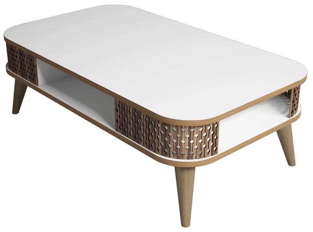 Mesa de Centro Eylül – Branco – 105x34,6x60 cm