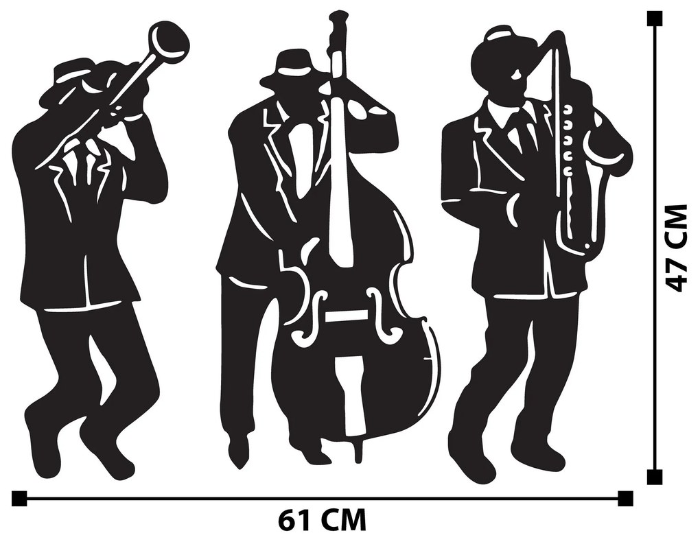 Acessório Decorativo de Parede Munis – Preto – 61 x 47 cm