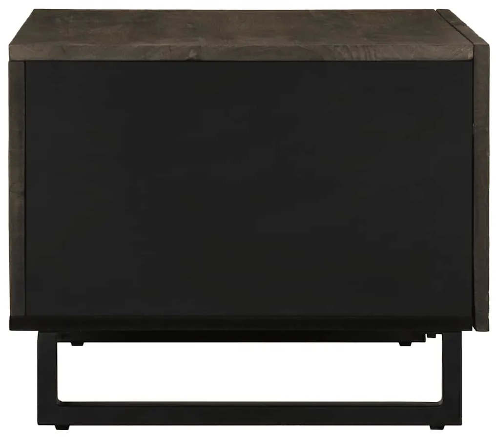 Mesa de centro 80x50x40 cm madeira de mangueira maciça preto