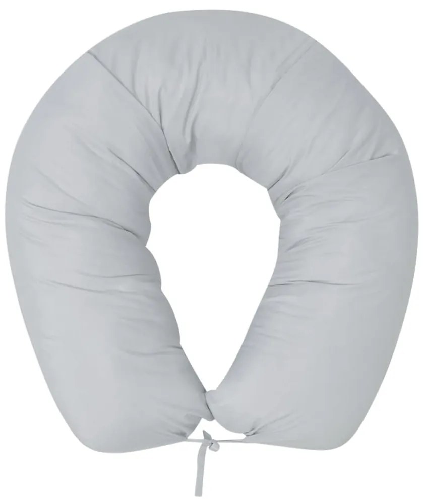 vidaXL Almofada de gravidez 40x170 cm, cinzento