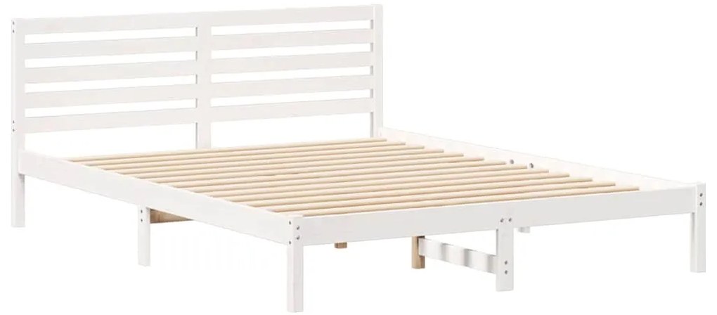 Estrutura da Cama com cabeceira Branco 160 x 220 cm