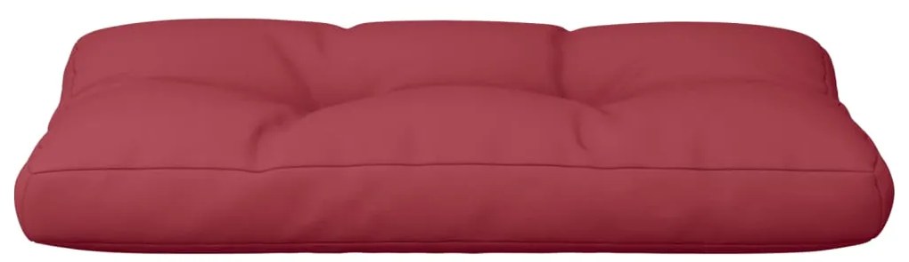 Almofadão para sofá de paletes 80x40x12cm tecido vermelho tinto