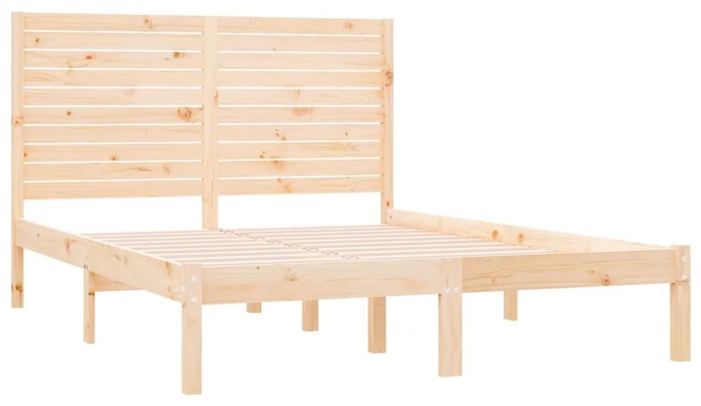 Estrutura de cama 160x200 cm madeira maciça