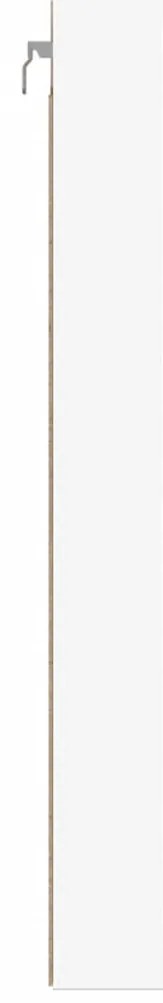 Armário vitrine 100x8,5x75 cm derivados de madeira branco