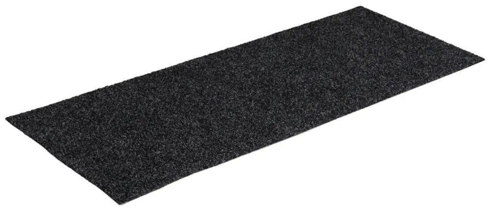 Tapetes de escada adesivos retangulares 15 pcs 60x25cm cinzento