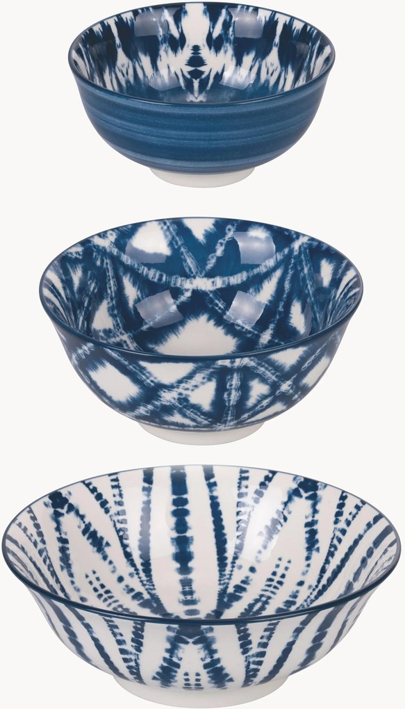 Taças de porcelana Ciotole, conjunto de 3