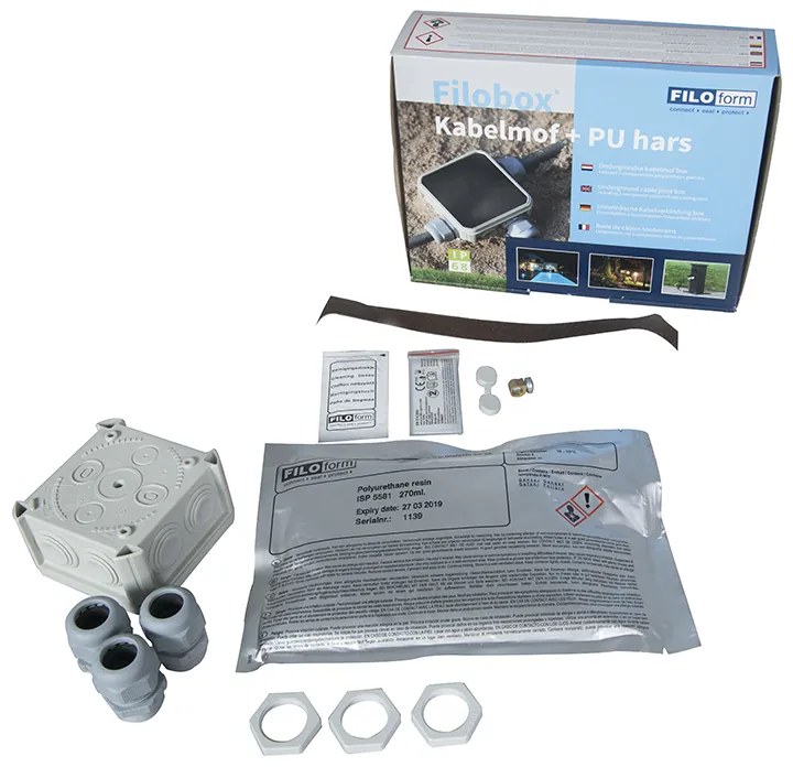 Candeeiro de exterior moderno preto 80 cm IP44 - brilho Industrial,Moderno