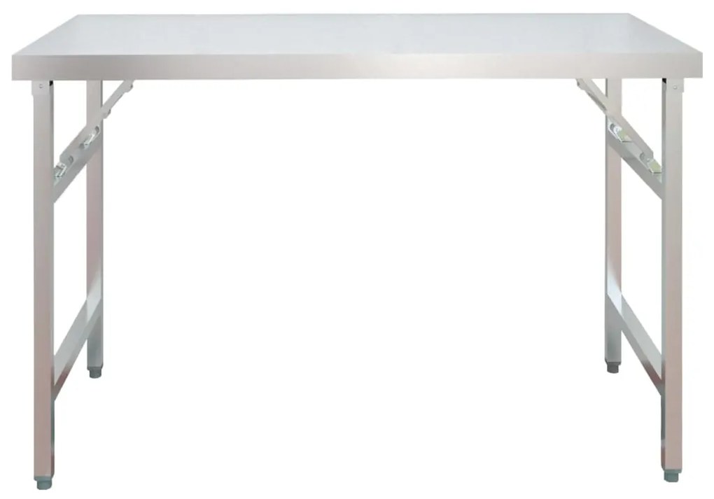 Mesa trabalho cozinha c/ prateleira 120x60x145cm aço inoxidável