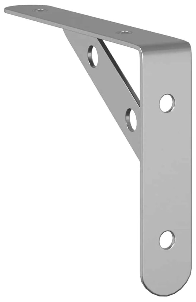 Suportes prateleira 4pcs 15x2,5x11,5 cm aço inoxidável prateado