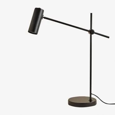 Candeeiro De Mesa Em Ferro Idina Preto - Sklum