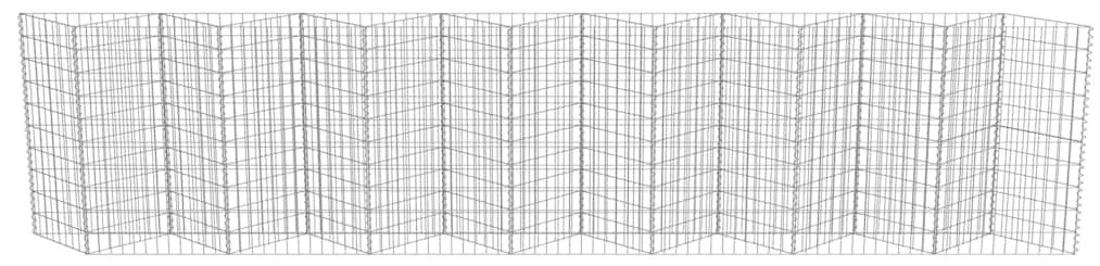 Muro gabião em aço galvanizado 450x30x100 cm