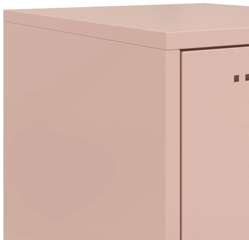 Aparador alto 36x39x107 cm aço rosa
