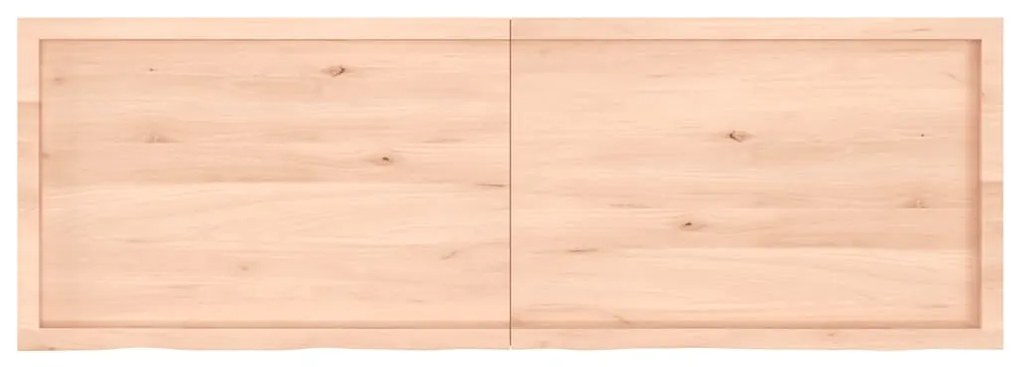 Prateleira de parede 180x60x(2-4)cm carvalho maciço não tratado