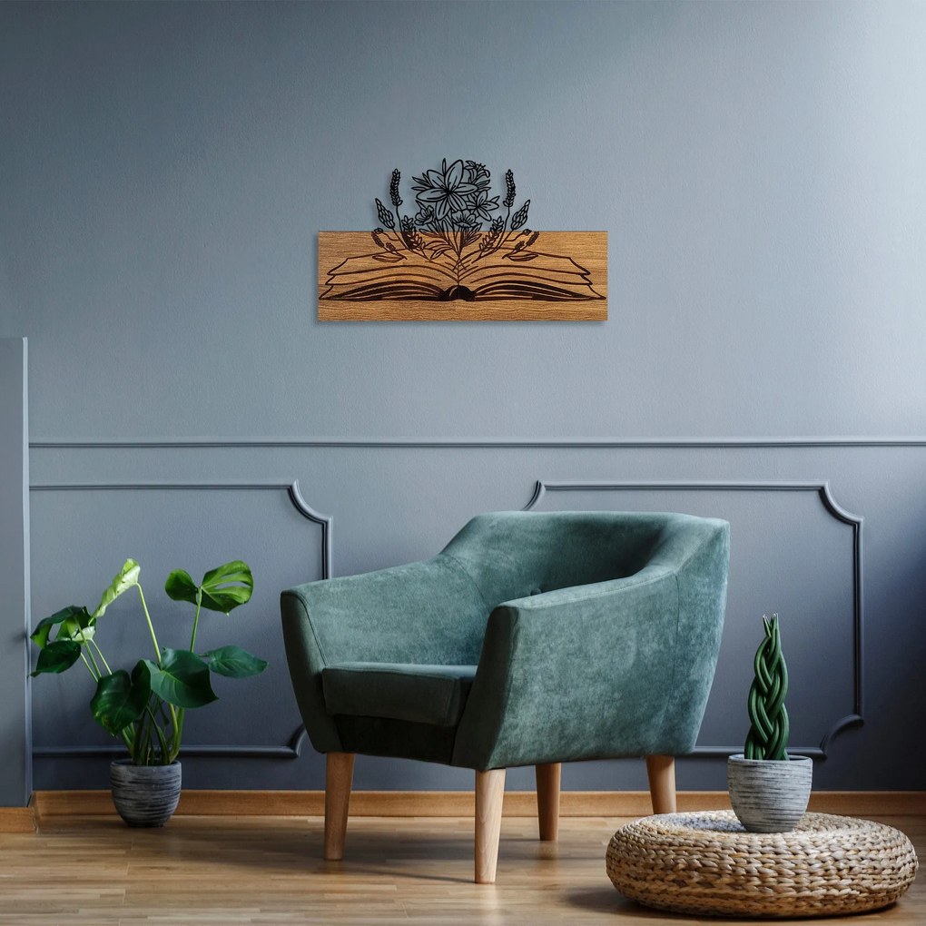 Acessório Decorativo de Parede Flower Green From A Book – Nogueira e P