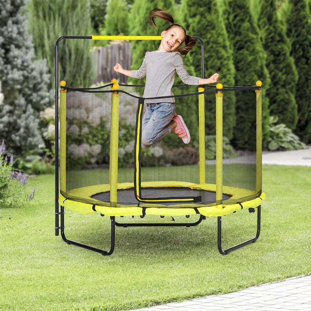 ZONEKIZ Trampolim Infantil Ø110 cm Trampolim para Crianças de 1-10 Ano