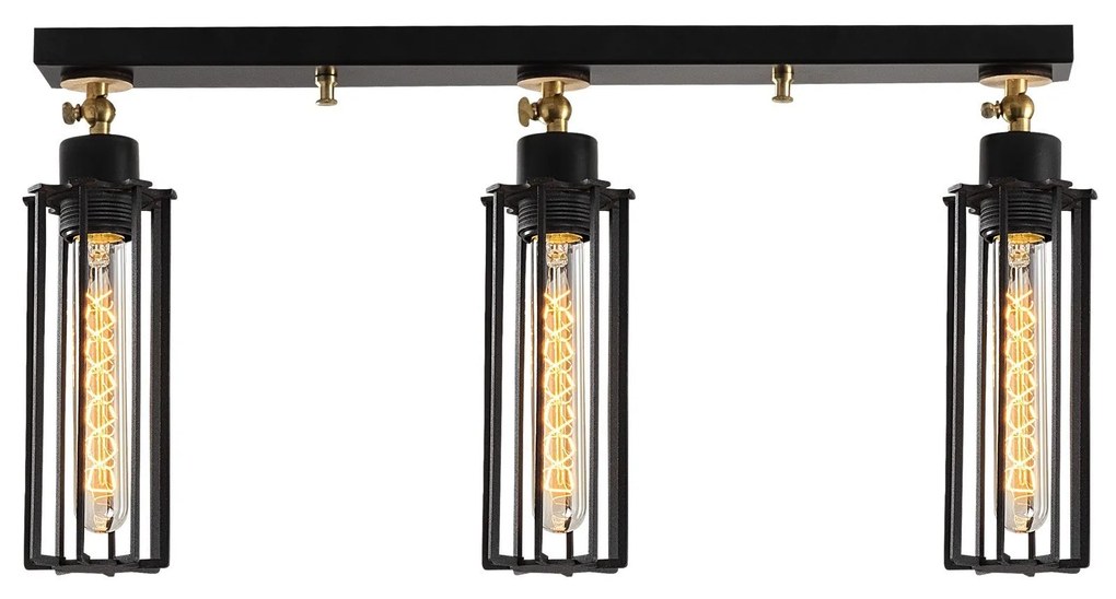Candeeiro de Teto Likya – Preto – Diâmetro 63 cm