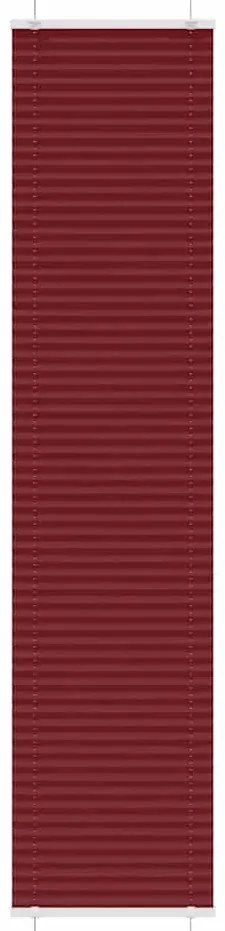 vidaXL Plissado Cego Bordéus Vermelho 40x200 cm Largura Tecido