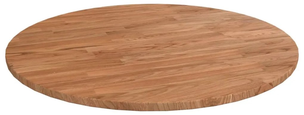 Tampo de mesa redondo Ø60x1,5cm carvalho tratado castanho-claro