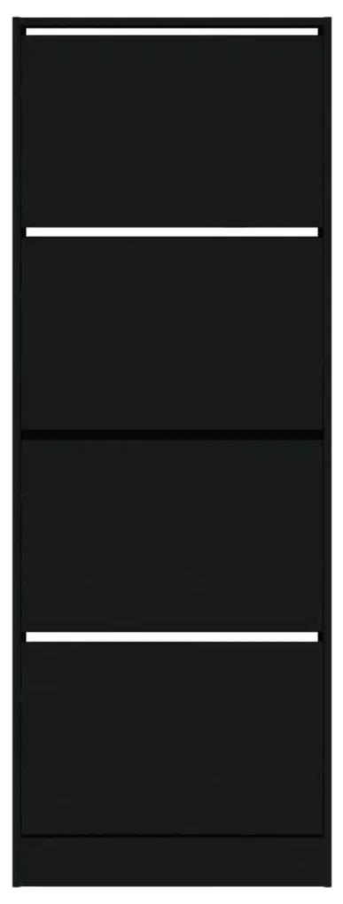 Sapateira 60x21x163,5 cm derivados de madeira preto