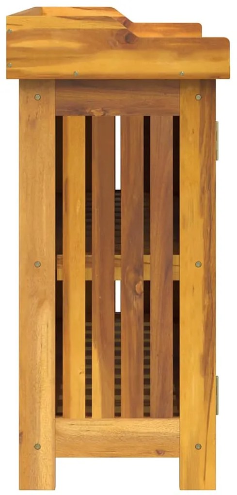 Armário de Jardim com armazenamento com porta Castanho 78 x 36.5 x 78c