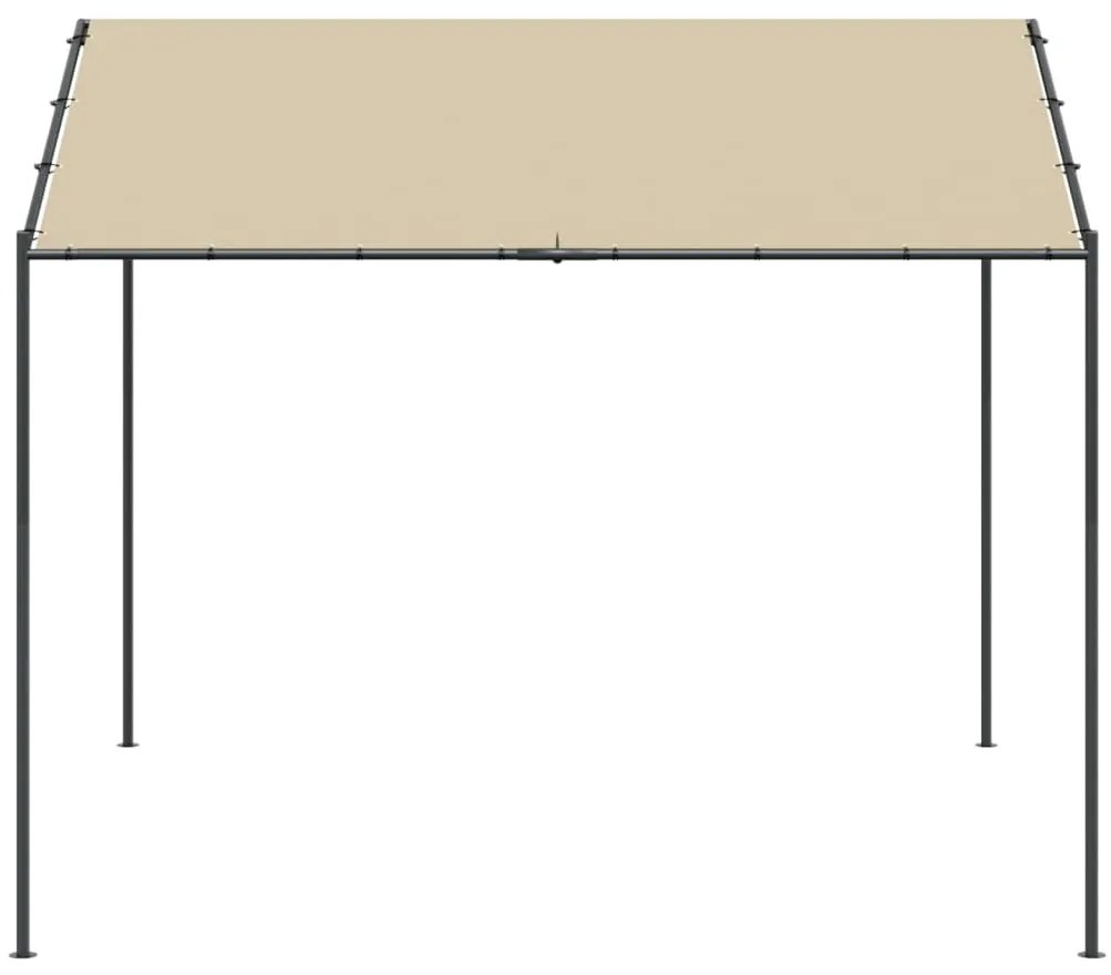 Tenda com toldo 3x3 m aço e tecido bege