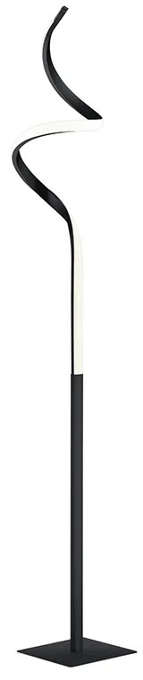 Candeeiro de pé preto com LED regulável em 3 níveis - Koers Design