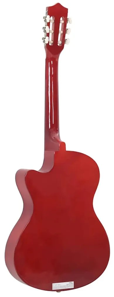 12 pcs conjunto de guitarra acústica cutaway com 6 cordas 38"