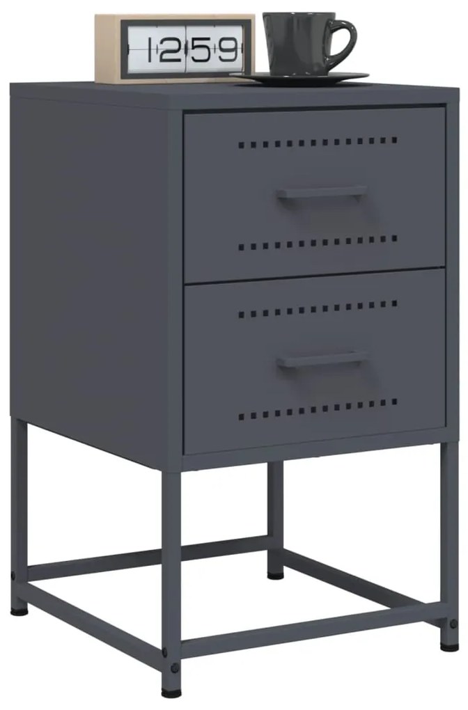 Mesa de cabeceira 36x39x60,5 cm aço antracite