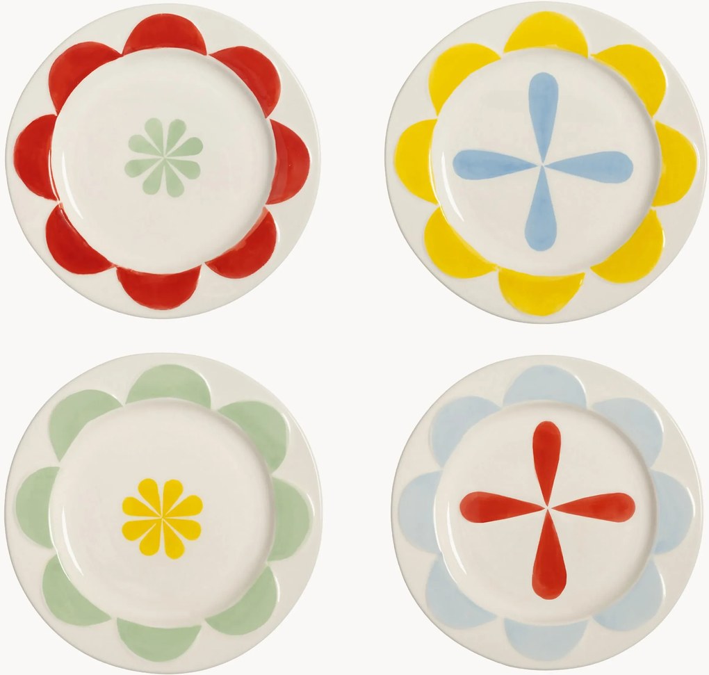 Pratos para bolos artesanais Folk, conjunto de 4