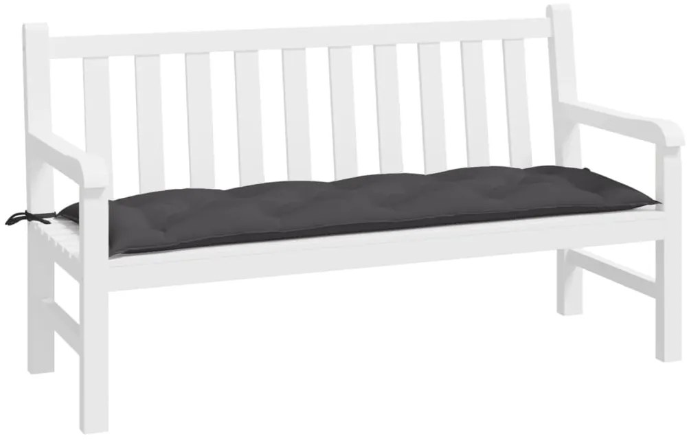 Almofadão p/ banco de jardim 150x50x7cm tecido oxford antracite
