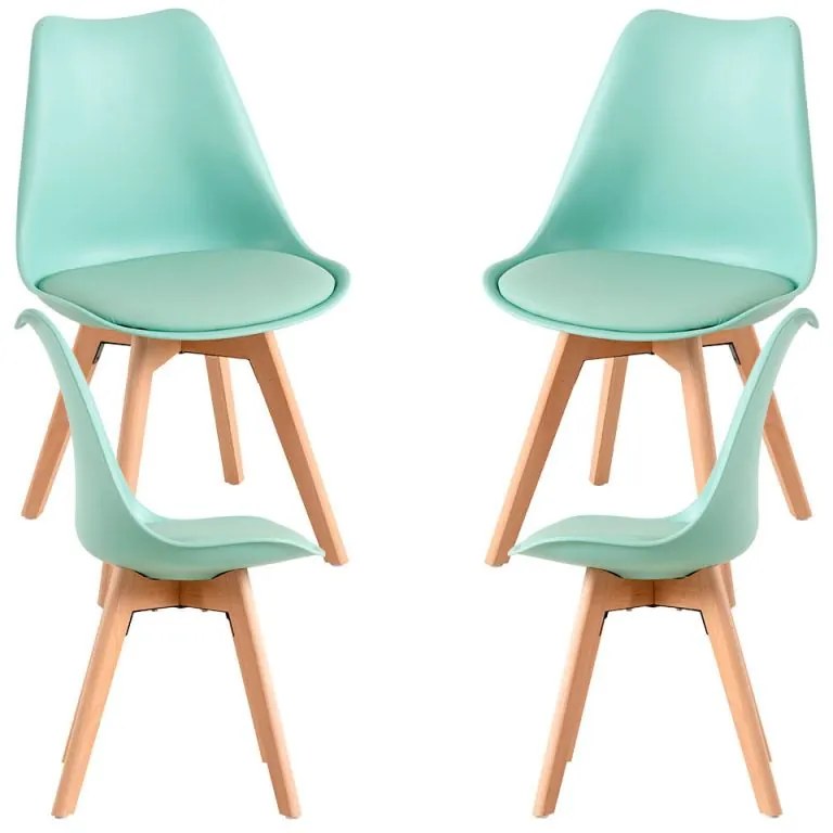 Pack 4 Cadeiras Synk Basic - Celadon