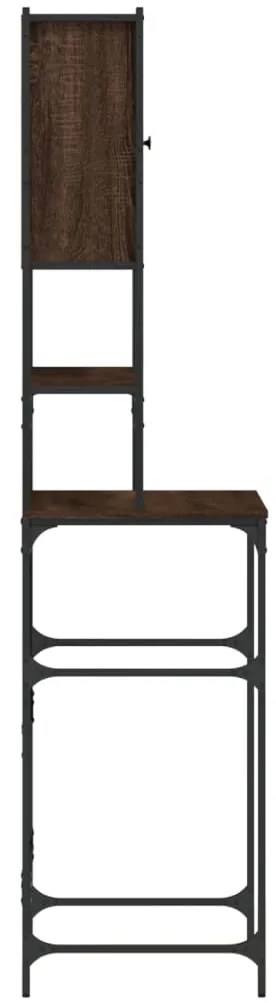 Armário sanita/máquina de lavar 68x48,5x194 cm carvalho castanho
