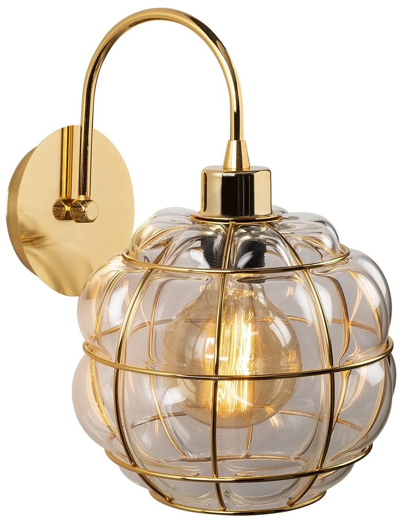 Aplique de Parede Safderun – Dourado – 23 x 27 cm
